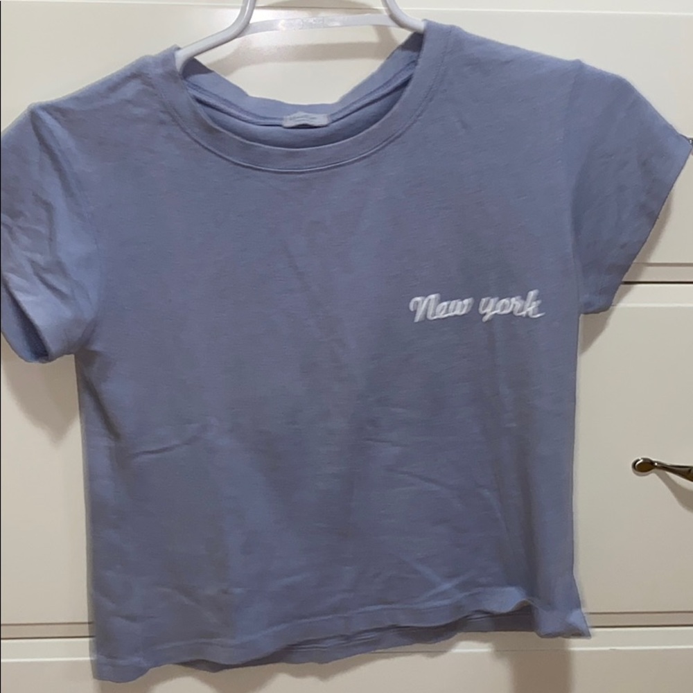 light blue brandy baby tee